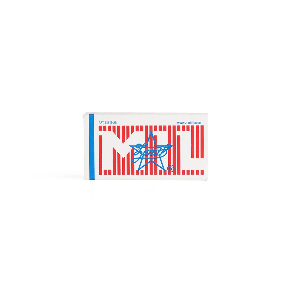 Small box of Zenith 515 staples in white, red, and blue packaging on white background