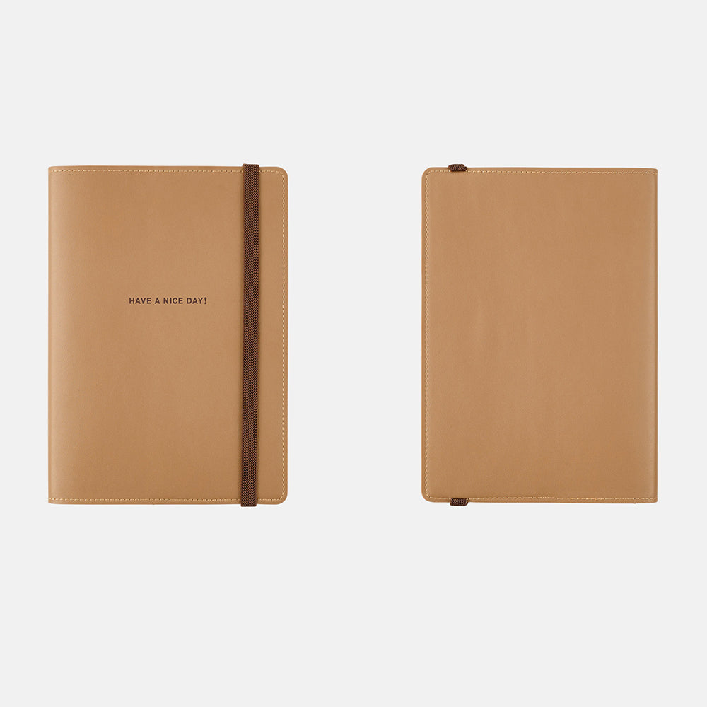 Hobonichi Techo Cover Cousin A5 - Have a Nice Day! Almond    at Boston General Store