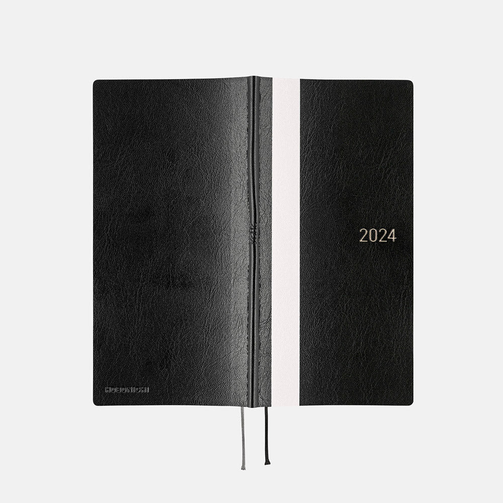 Hobonichi Techo Book Weeks - White Line: Black    at Boston General Store