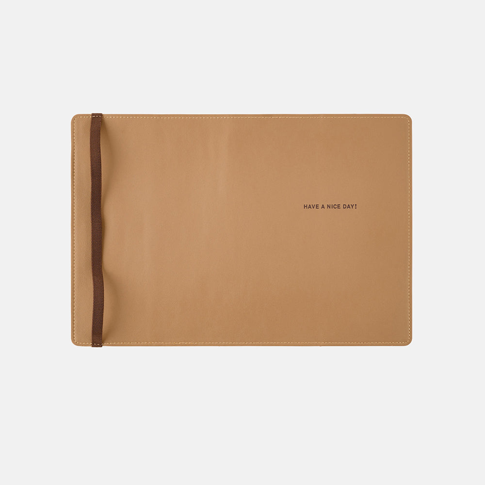 Hobonichi Techo Cover Cousin A5 - Have a Nice Day! Almond    at Boston General Store