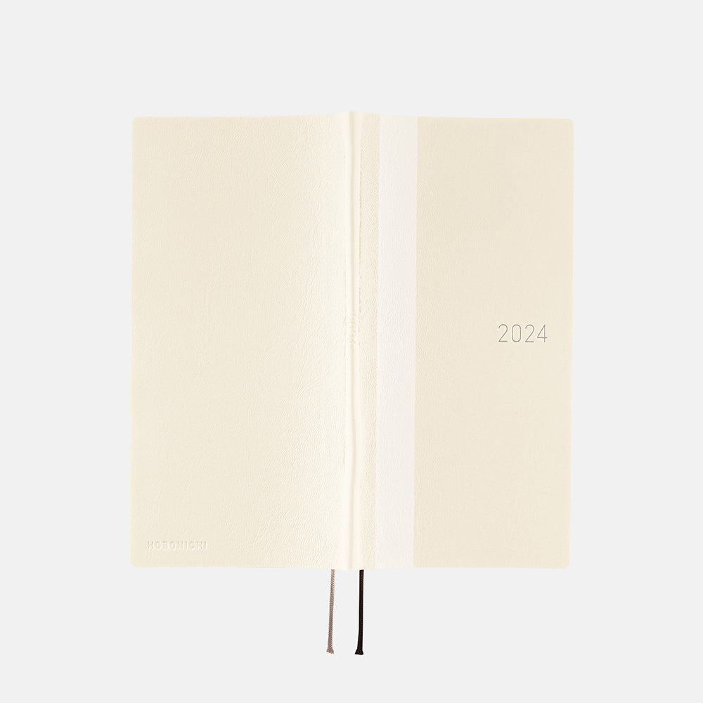 Hobonichi Techo Book Weeks - White Line: Ivory    at Boston General Store