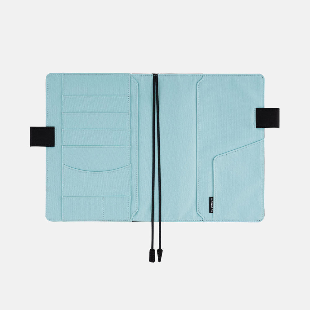 Hobonichi Techo Cover Original A6 - Colors: Black x Clear Blue    at Boston General Store