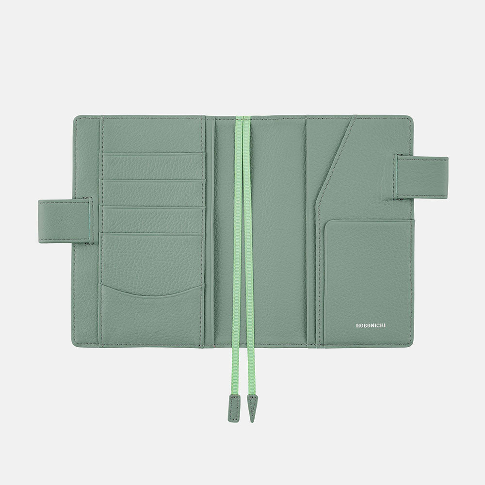 Hobonichi Techo Cover Original A6 - Leather: Water Green    at Boston General Store