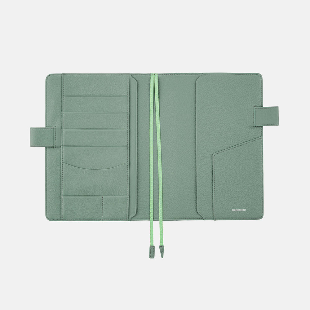 Hobonichi Techo Cover Cousin A5 - Leather: Water Green    at Boston General Store