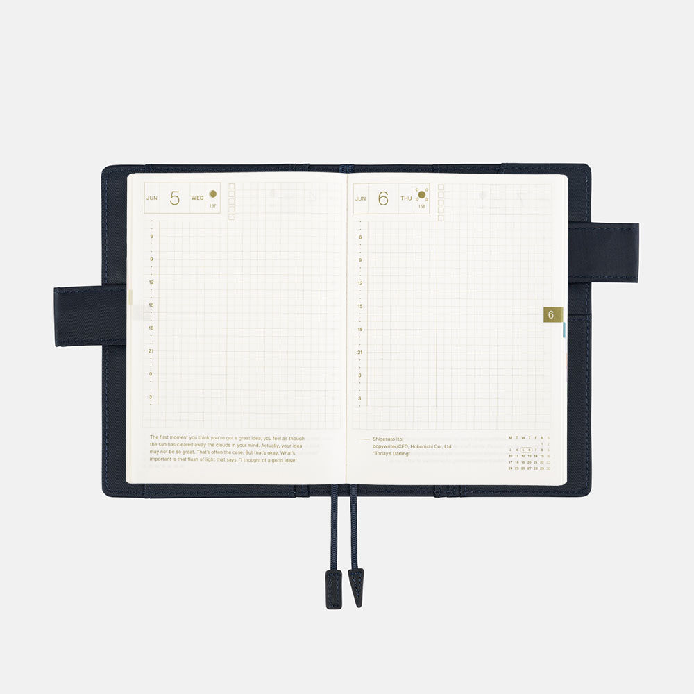 Hobonichi Techo Cover Original A6 - Colors: Navy    at Boston General Store