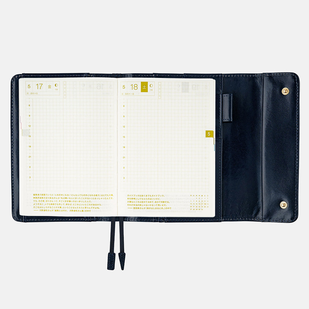 Hobonichi Techo Cover Original A6 - Leather: Silent Night    at Boston General Store