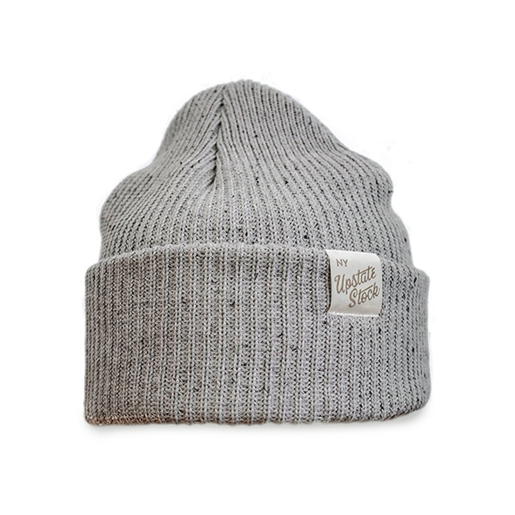100% Eco-Cotton Watchcap Grey Fleck   at Boston General Store