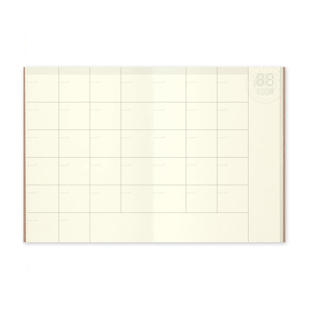 Traveler's Passport Notebook Refill Diary Monthly - 006    at Boston General Store