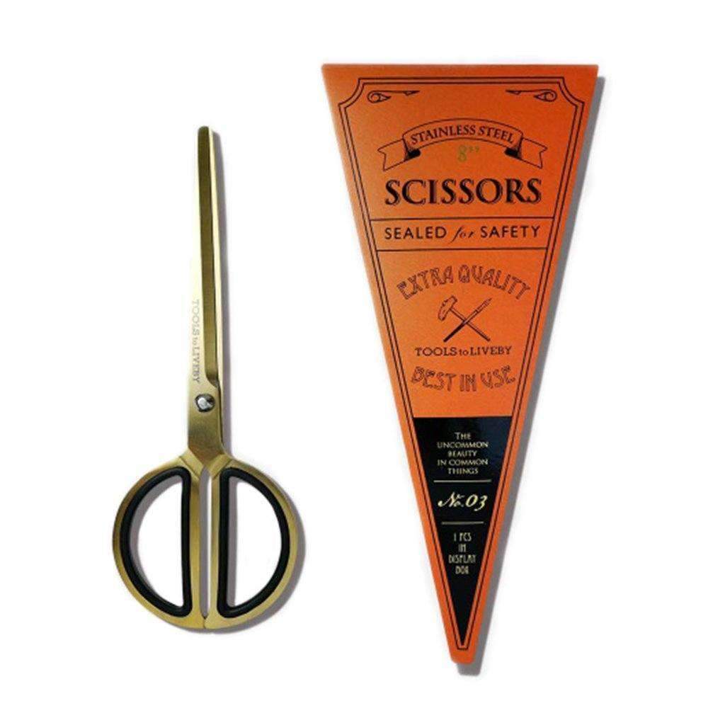 8" Circle Scissors Gold   at Boston General Store