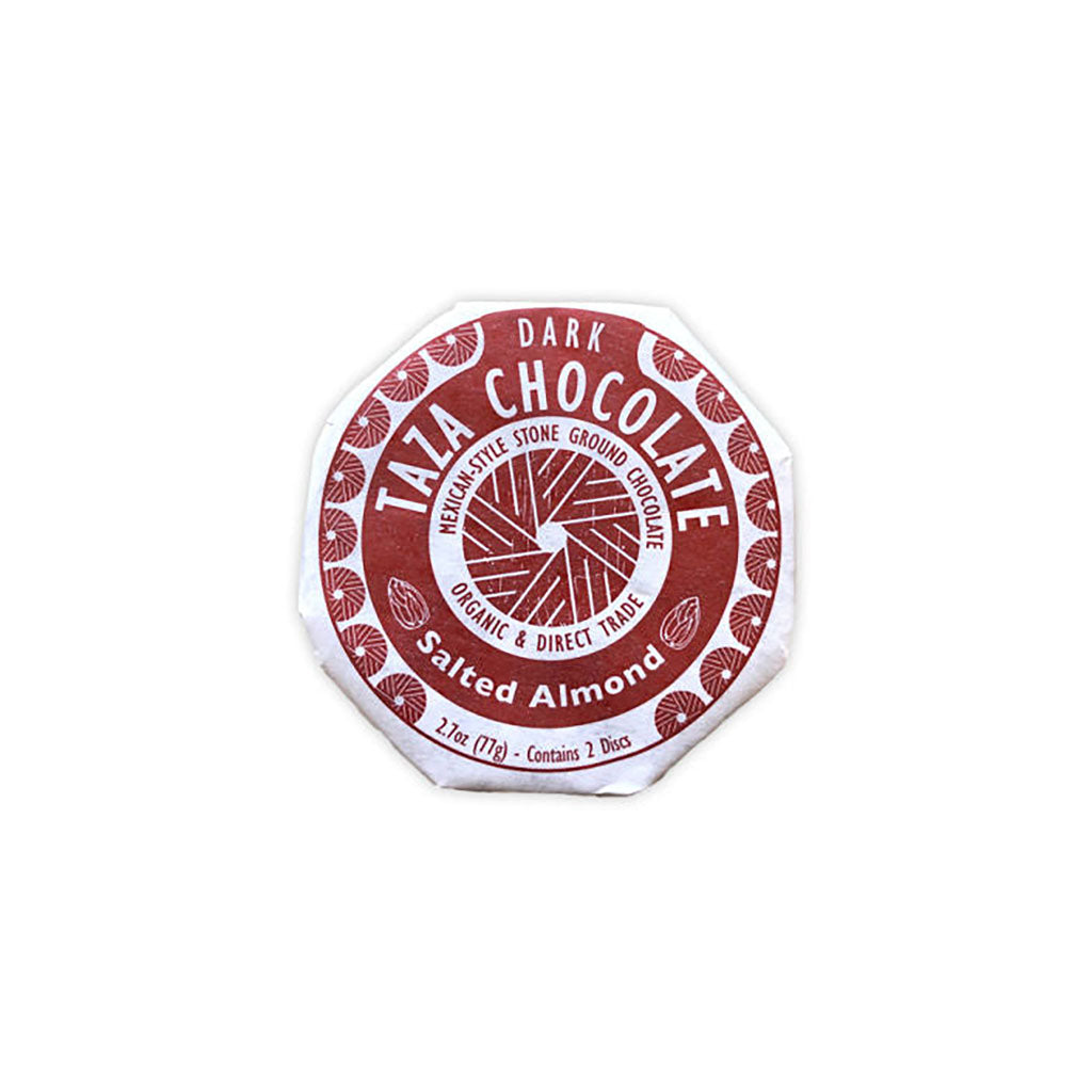 Organic Salted Almond Chocolate Disc    at Boston General Store