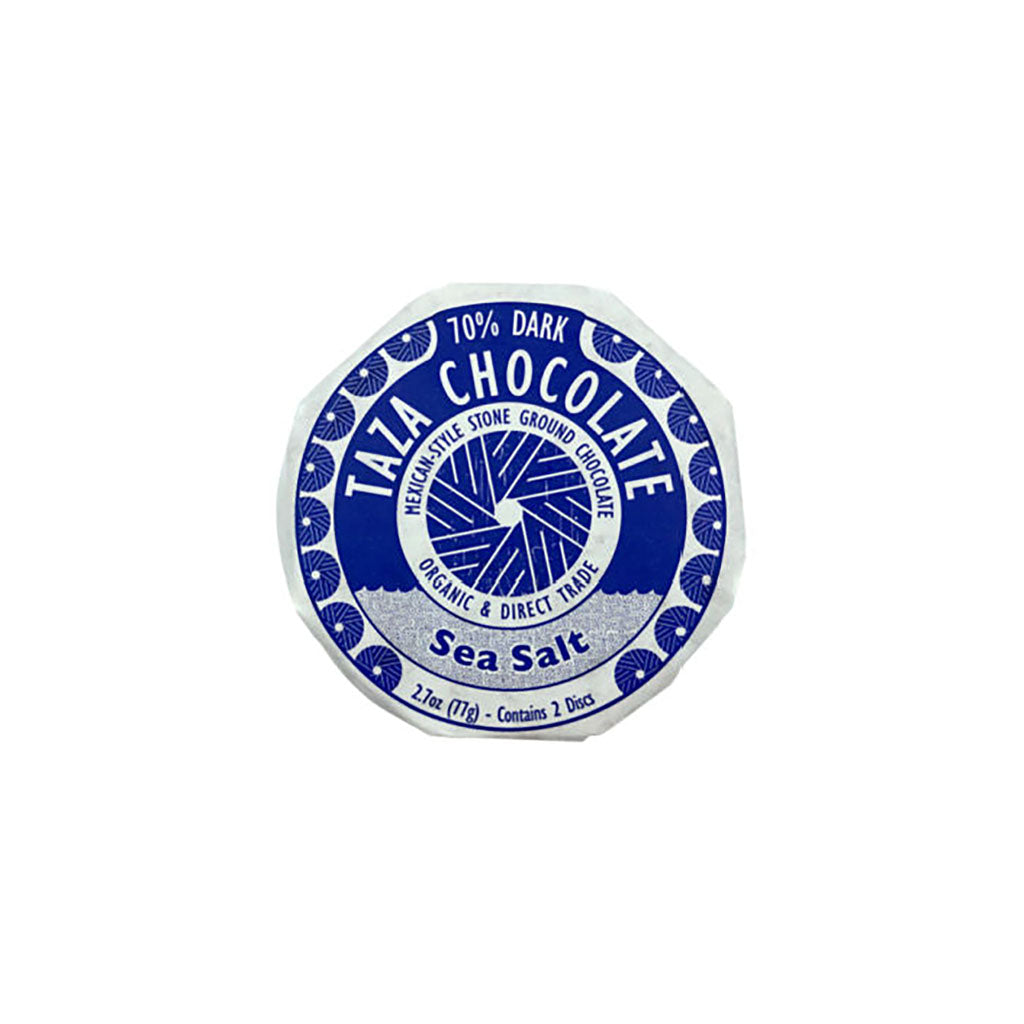 Organic Sea Salt Chocolate Disc    at Boston General Store