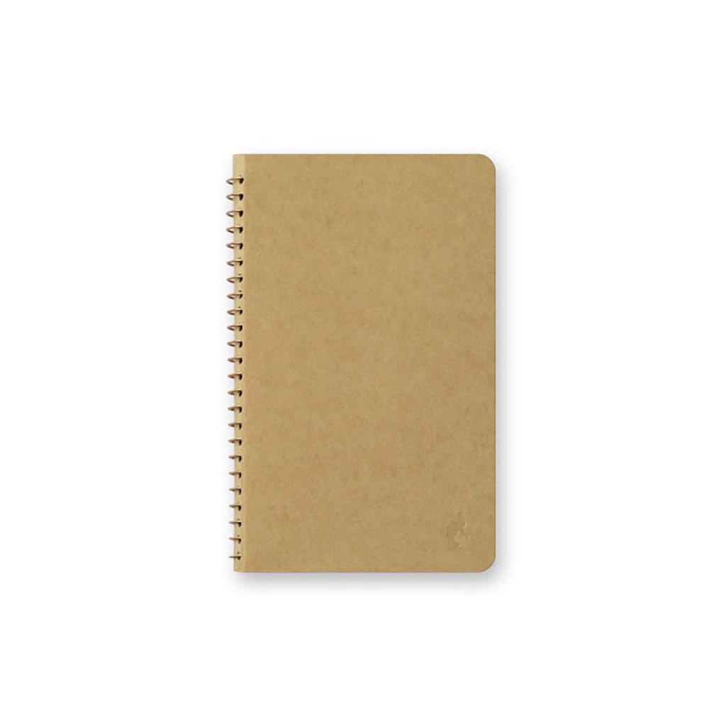 A6 Slim Spiral Ring Notebook Blank Kraft Paper   at Boston General Store