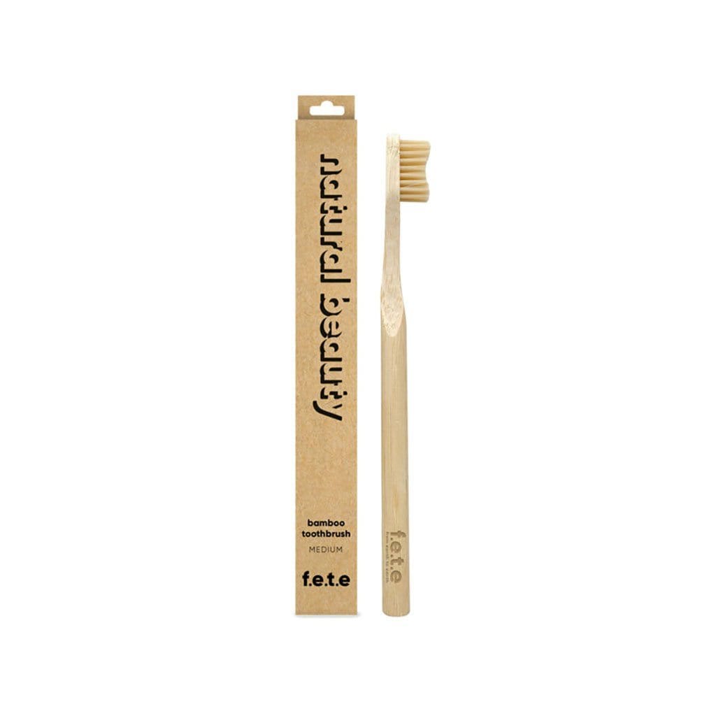 Adult Bamboo Toothbrush Natural Beauty Medium  at Boston General Store