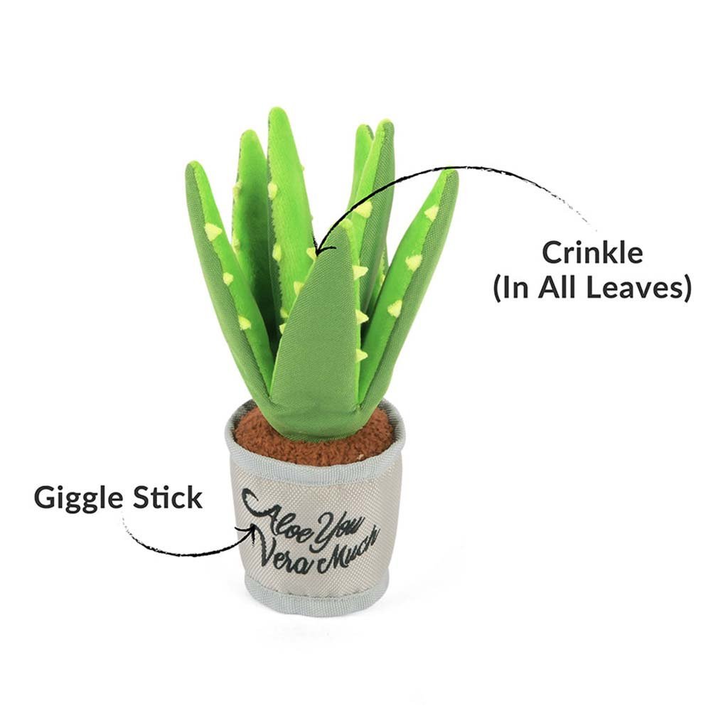Aloe - ve You Plant Plush Dog Toy Boston General Store