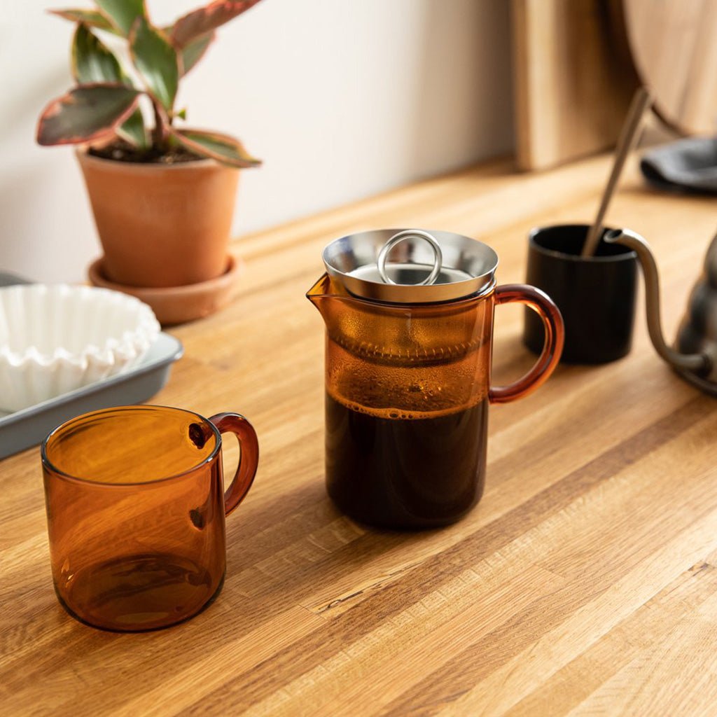 Amber Glass Mugs by Manual