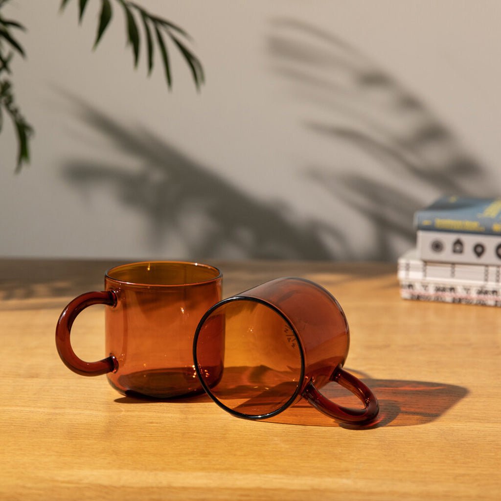 Amber Glass Mugs    at Boston General Store