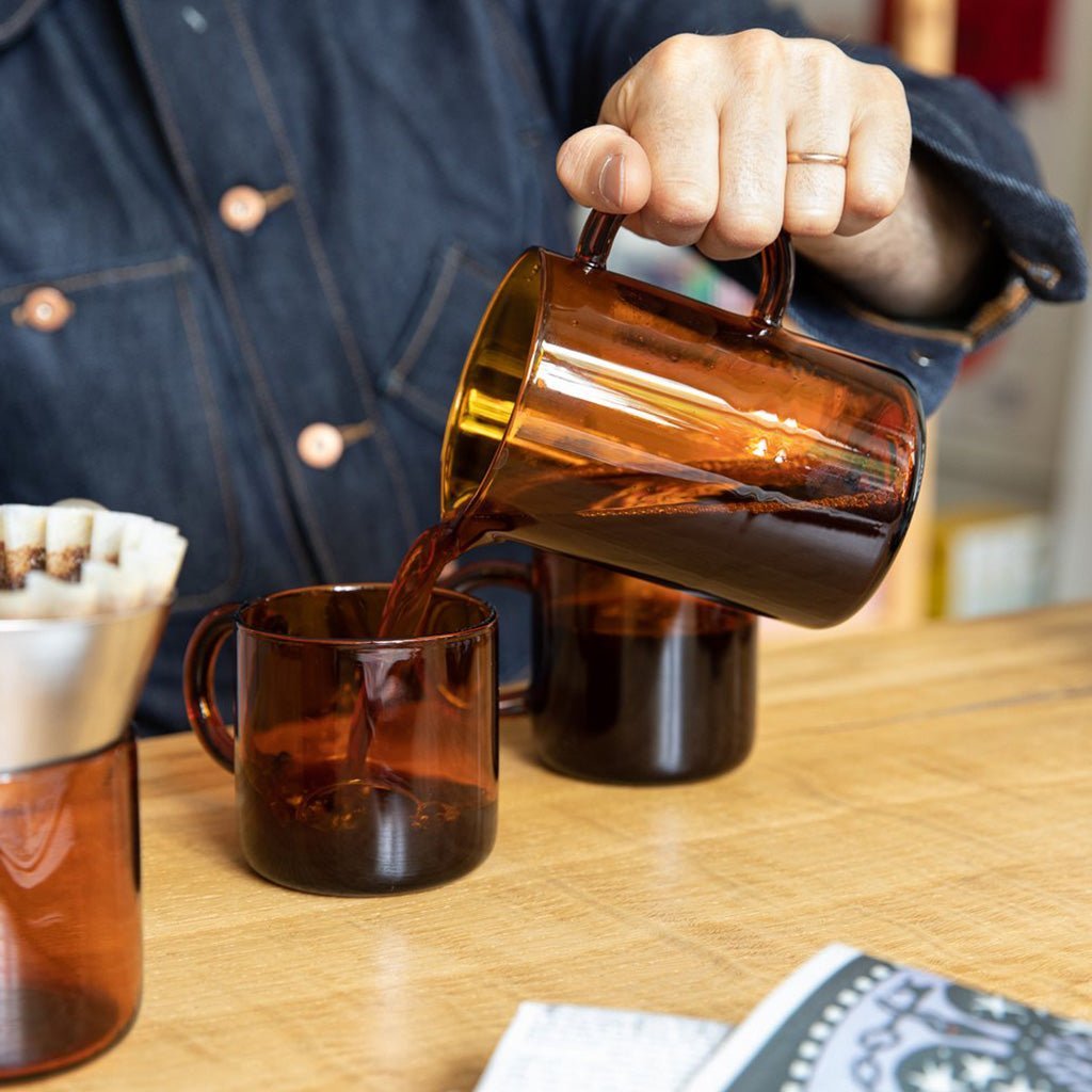 Amber Glass Mugs Boston General Store
