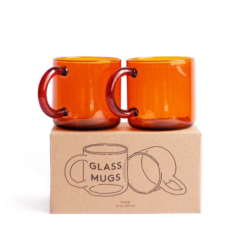 Amber Glass Mugs Boston General Store