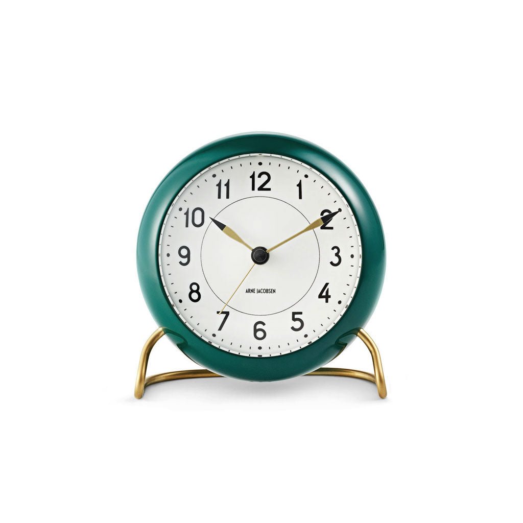 Arne Jacobsen Alarm Clock Burgundy   at Boston General Store