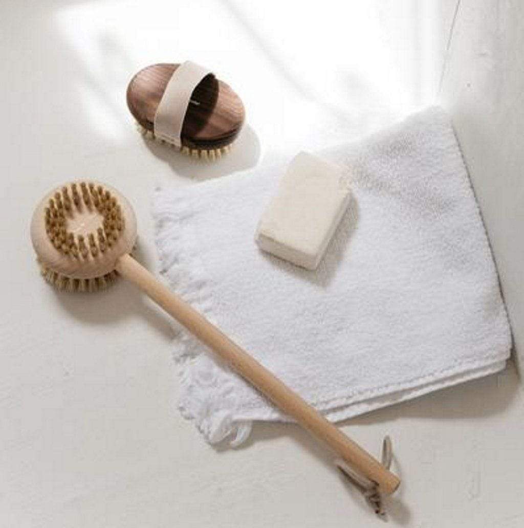 Ash Wood Massage Brush    at Boston General Store