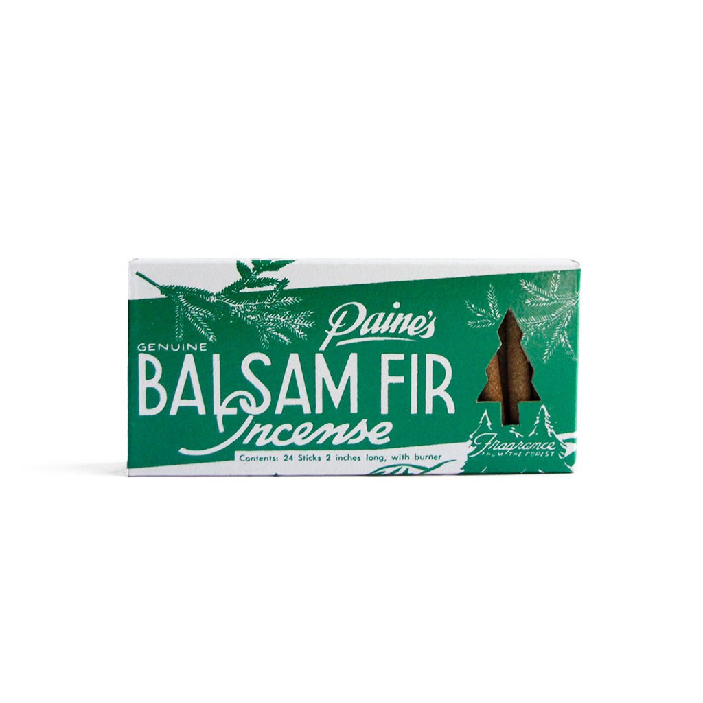 Balsam Fir Stick Incense Green Box   at Boston General Store