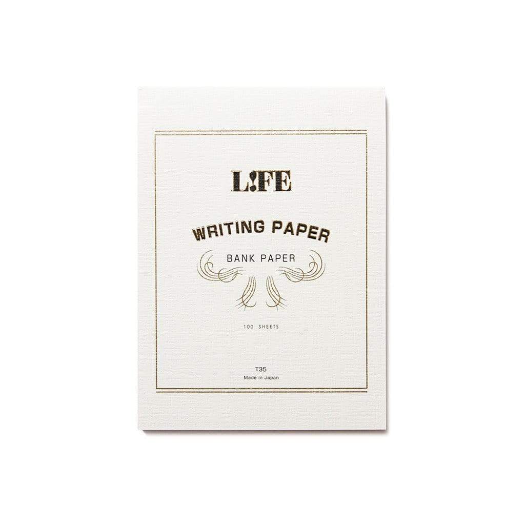 Bank Paper A5 Letter Pad White   at Boston General Store