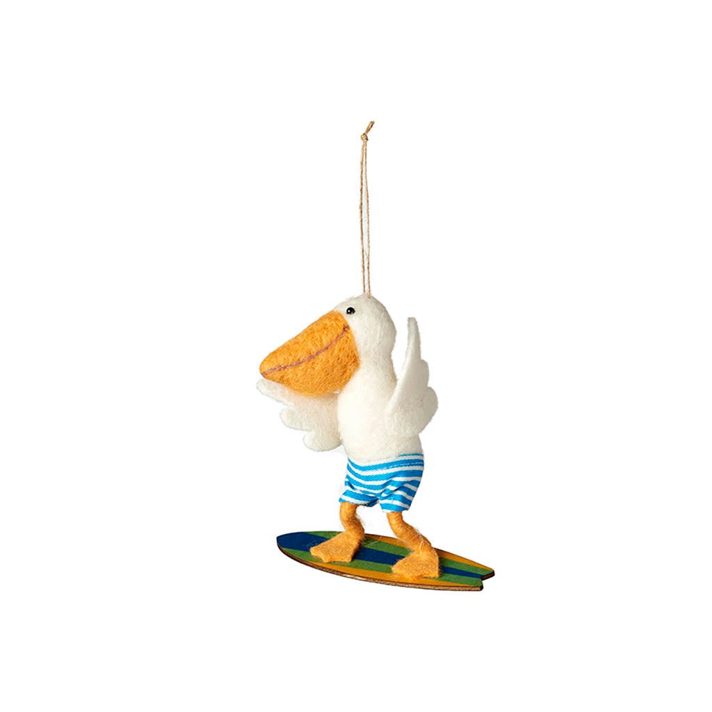 Beach Animal Holiday Ornament Pelican   at Boston General Store