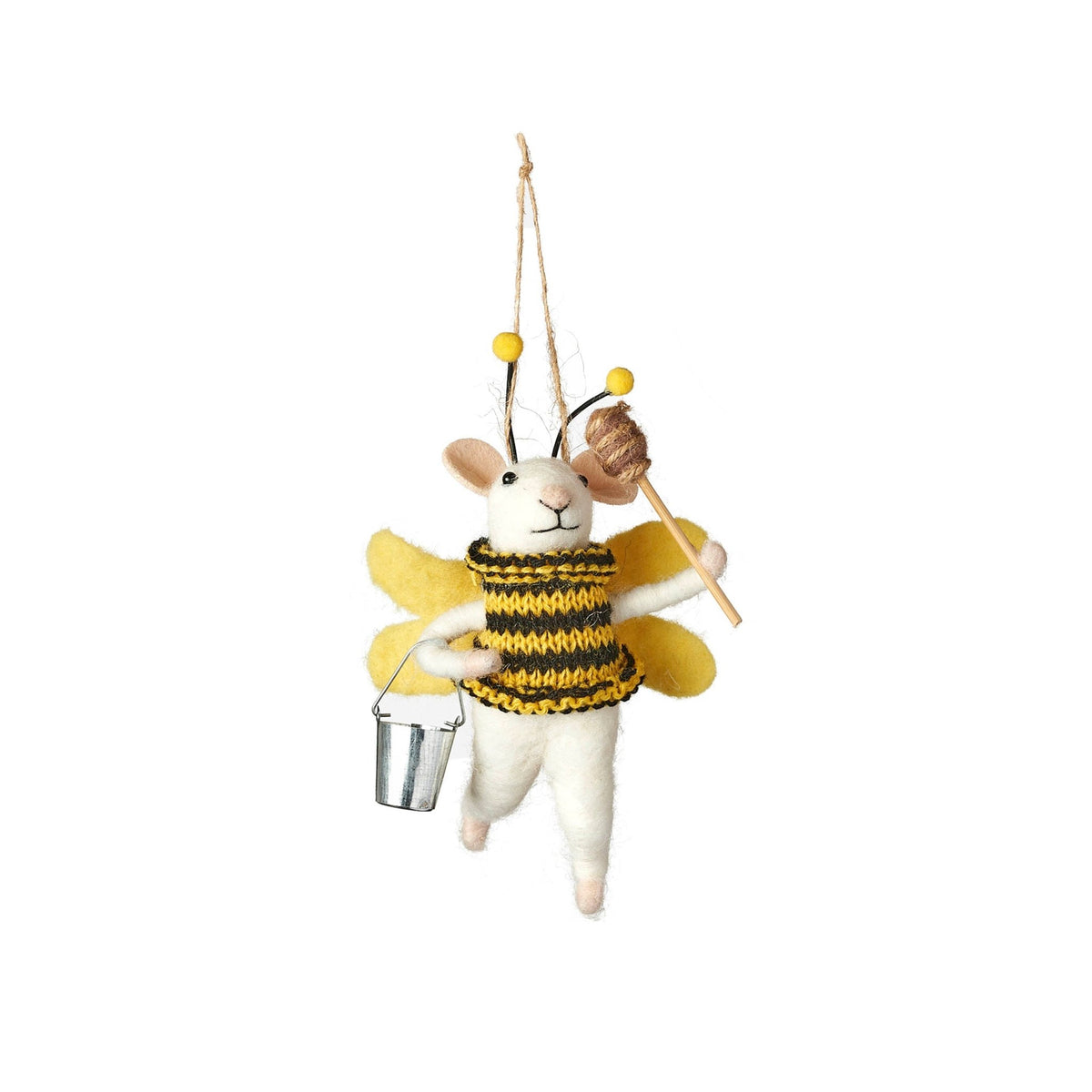 Bee Holiday Ornament Mouse   at Boston General Store
