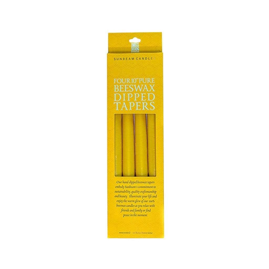 Beeswax 10&quot; Dipped Tapers    at Boston General Store