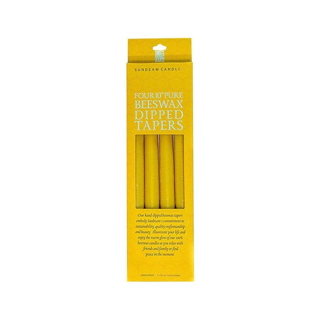 Beeswax 10" Dipped Tapers    at Boston General Store