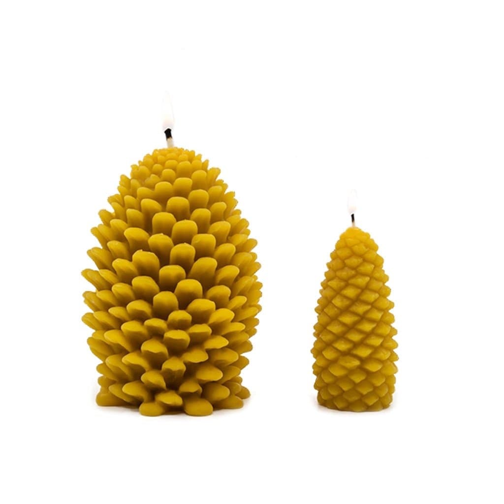 Beeswax Pinecone Candle    at Boston General Store