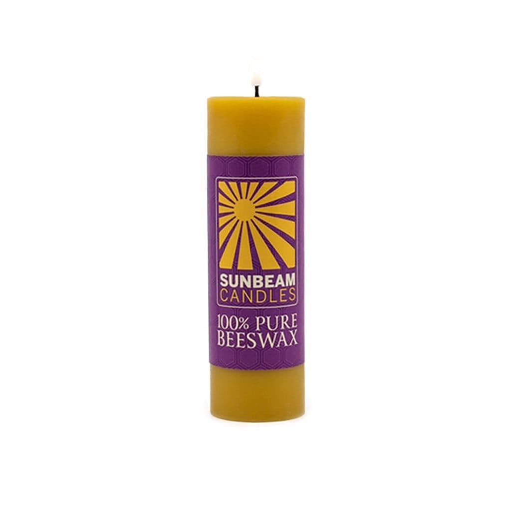 Beeswax Smooth Pillar Candles 3" x 4"   at Boston General Store