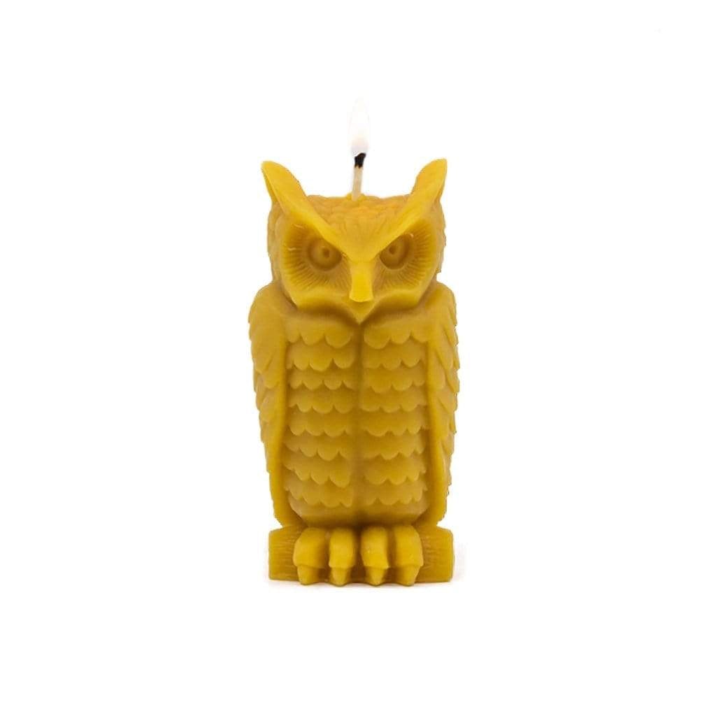 Beeswax Wise Owl Candle    at Boston General Store
