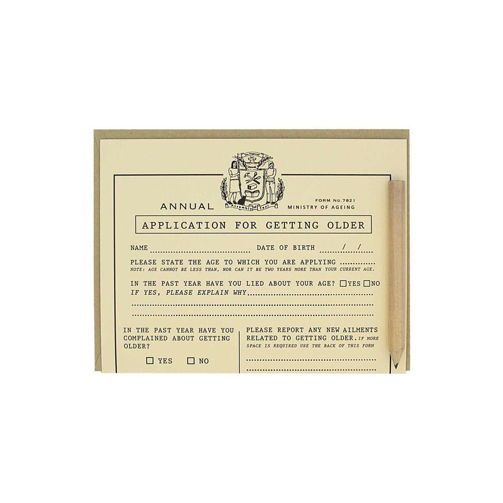 Birthday Application Card Boston General Store