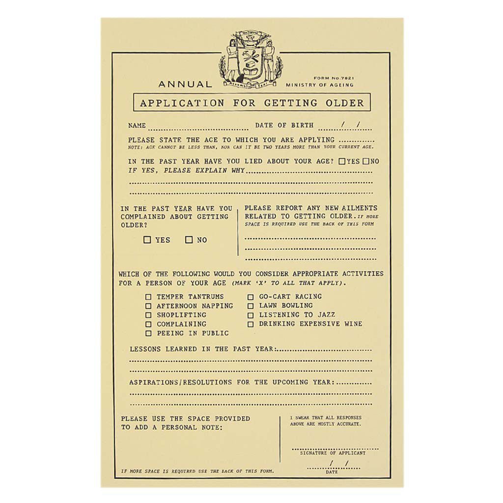 Birthday Application Card Boston General Store