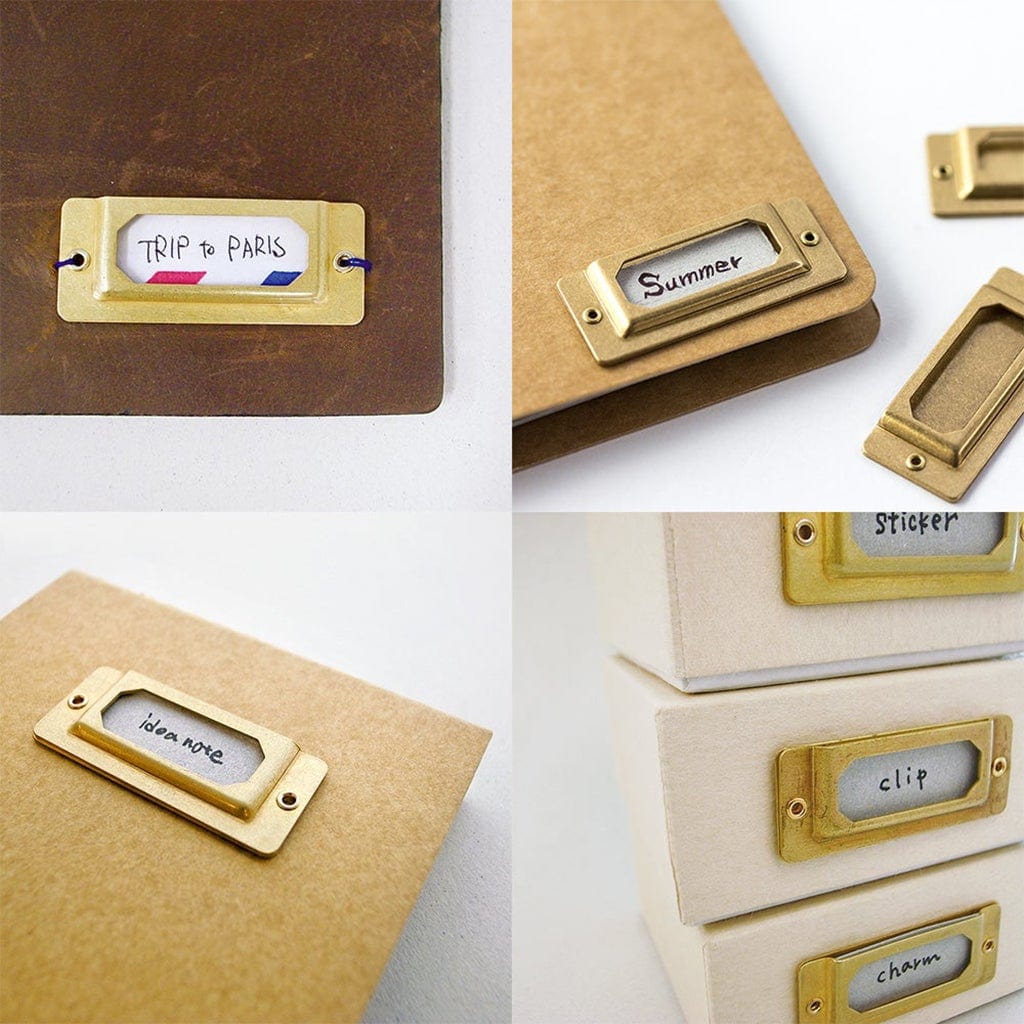 Traveler's Brass Label Plate | Boston General Store