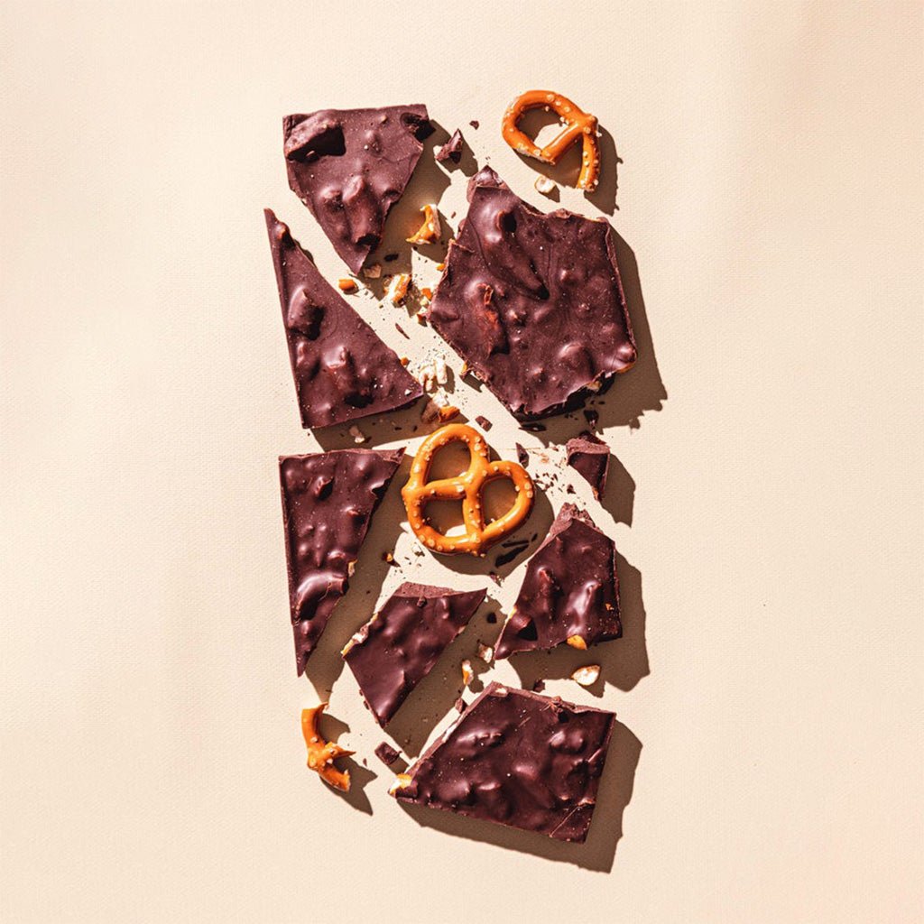 California Love Dark Chocolate Salted Pretzel Bar    at Boston General Store