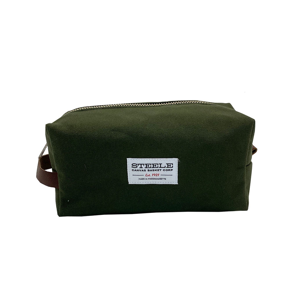 Canvas Dopp Kit Olive   at Boston General Store