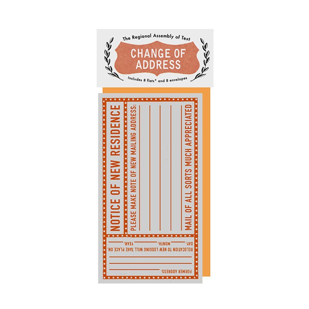 Change Of Address Notifications Boston General Store