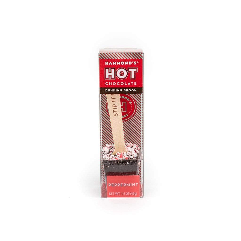 Chocolate Dunking Spoons Peppermint Dark Chocolate   at Boston General Store