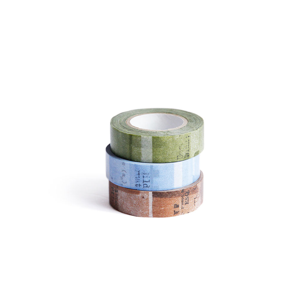 Yoko Inoue Washi Tape Old Book (3-pack)   at Boston General Store