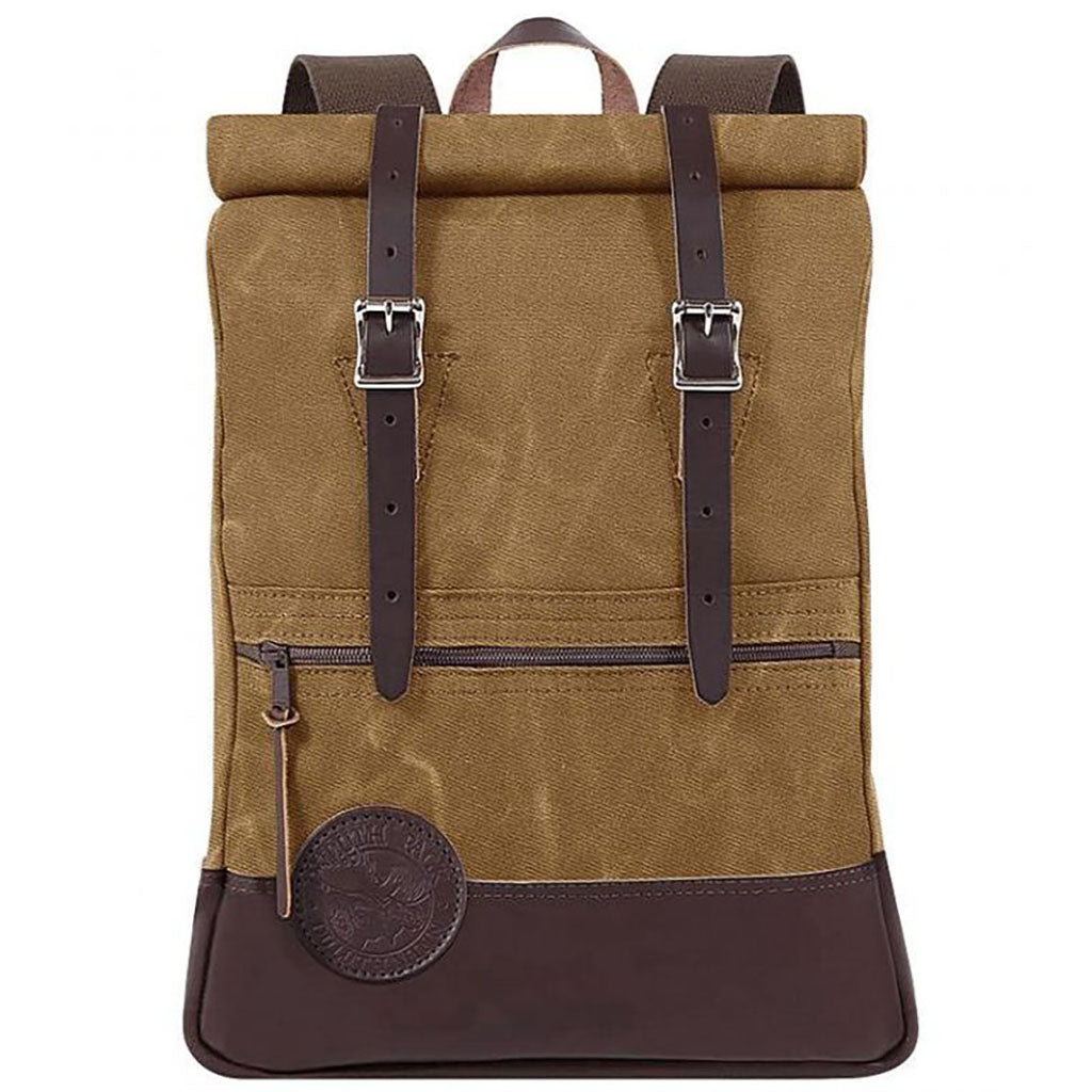 Deluxe Roll-Top Scout Pack Waxed Khaki   at Boston General Store