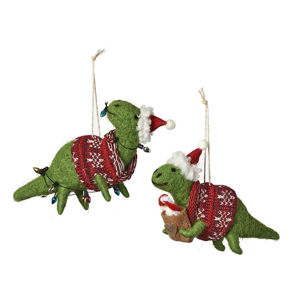Dinosaur Holiday Ornament    at Boston General Store