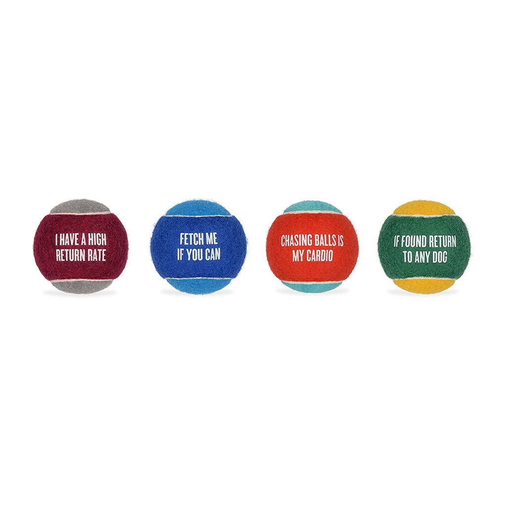 Dog Tennis Ball 4-Pack    at Boston General Store