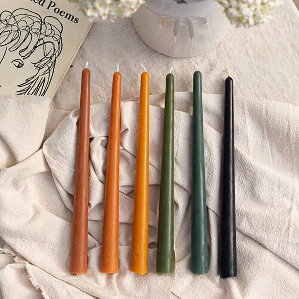 Dusk Beeswax Taper Candles    at Boston General Store