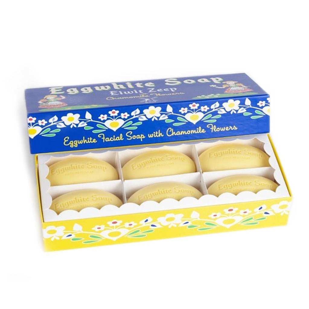 Eggwhite and Chamomile Facial Soap Gift Box - Set of 6    at Boston General Store
