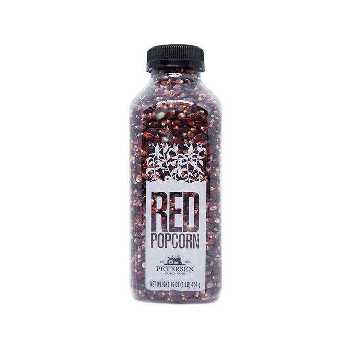 Farm Fresh Red Bottled Popcorn    at Boston General Store