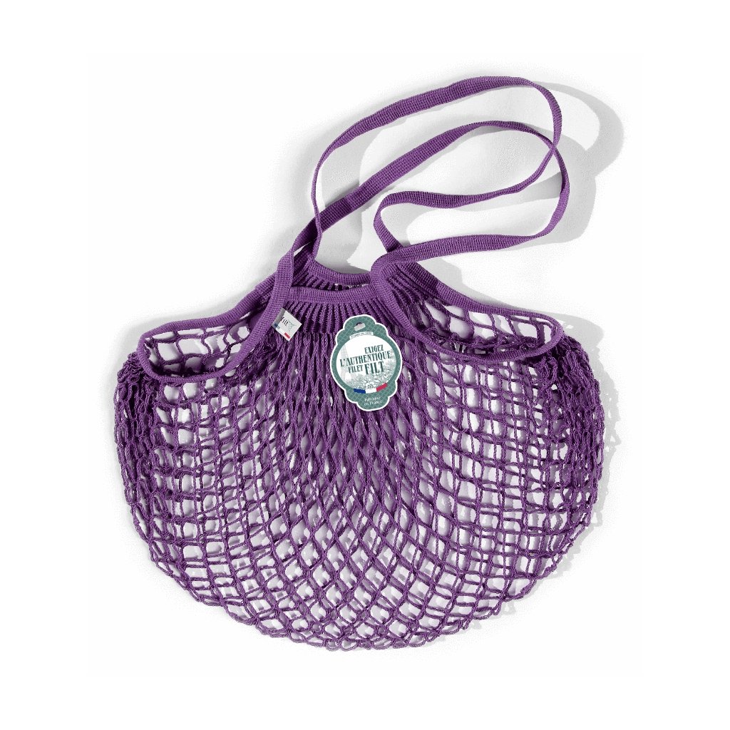 French Market Net Bag Purple Long Handle  at Boston General Store