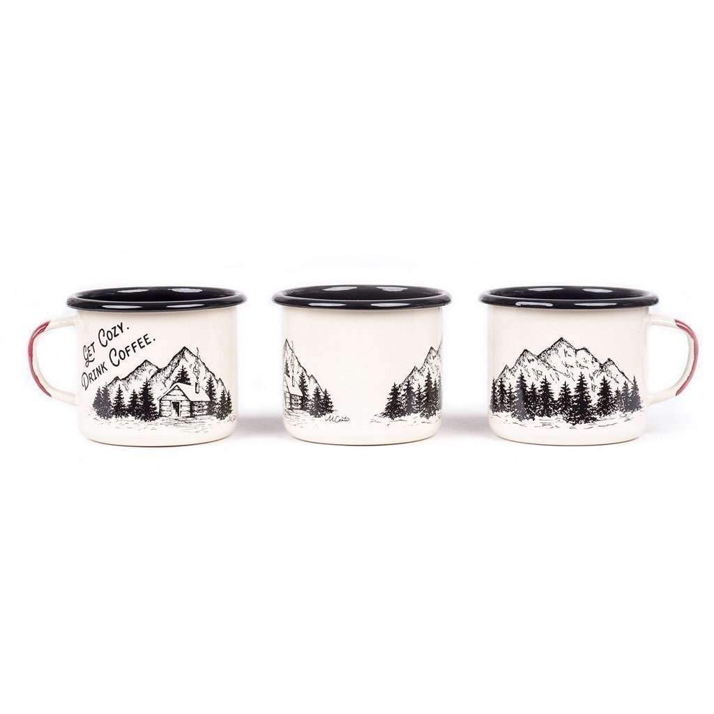 Get Cozy Enamel Mug Boston General Store