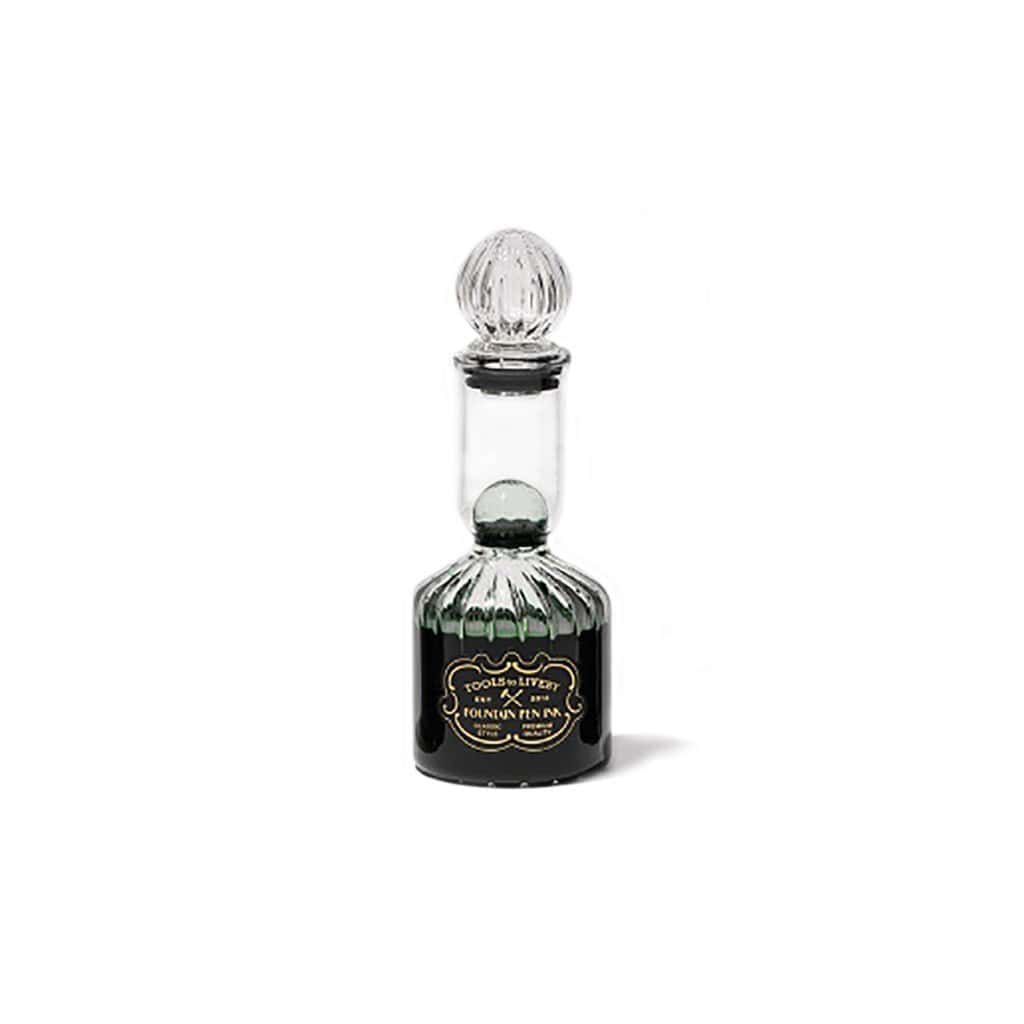 Glass Bottle Ink Green   at Boston General Store